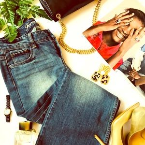 Forever 21 flare wash denim